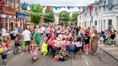 A Great Get Together event in memory of Jo Cox takes place in Brighton in 2019. Getty