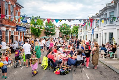 A Great Get Together event in memory of Jo Cox takes place in Brighton in 2019. Getty