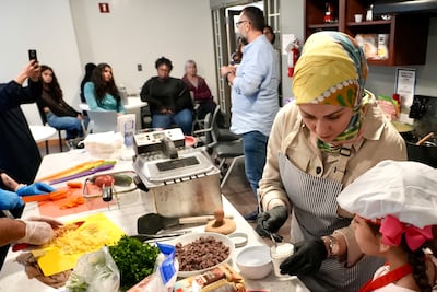 One of the Ghazzi family's cooking lessons