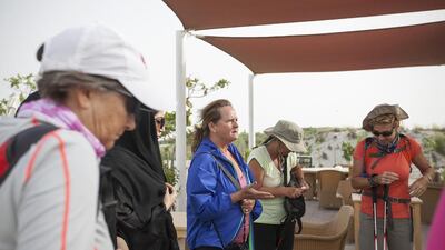 Jody Ballard, the group organiser. Mona Al Marzooqi / The National