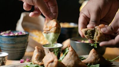 Beef samosas will be available at the grab-and-go section of Alif Cafe