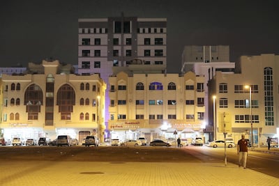 Residential buildings of Mussaffah in Abu Dhabi. Pawan Singh / The National