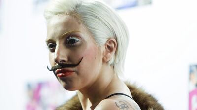 Lady Gaga arrives for a presentation of her upcoming new album Artpop at a fan event at the Berghain club in Berlin on Oct. 24, 2013. Markus Schreiber / AP photo