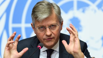 Jean-Pierre Lacroix, UN Under-Secretary-General for peace operations, said the timeline for a phased withdrawal of UN peacekeepers from Sudan by June 2020 could soon be revisited. Martial Trezzini/Keystone via AP