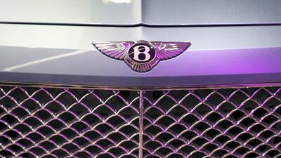 Bentley's winged insignia. Chris Whiteoak / The National