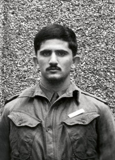 A 19-year-old Sheikh Mohammed in Mons Officer Cadet School in Aldershot, the UK in 1968. Wam