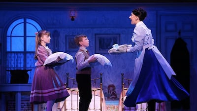 A scene from the Mary Poppins show at Dubai Opera. Pawan Singh / The National