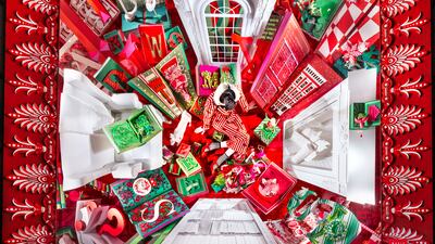 Designers featured in this year’s Bergdorf Goodman windows include Aliette, Carolina Herrera, Libertine, Marc Jacobs, Noir Kei Ninomiya, Paco Rabanne, Prabal Gurung, Simone Rocha and Valentino. Photo: Ricky Zehavi