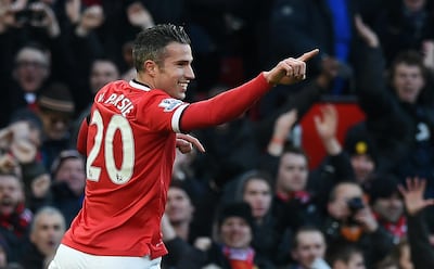 The arrival of van Persie helped Manchester United to a twentieth Premier League title. AFP