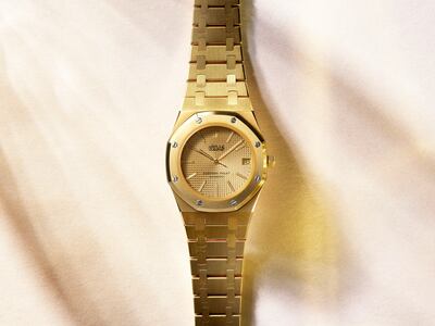 Royal Oak Ref. 4100BA ‘Maktoum Dial’ by Audemars Piguet. Photo: Christie's