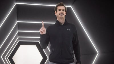 Andy Murray of Scotland celebrates his victory and new ATP No 1 position on Sunday. Christophe Petit Tesson / EPA / November 6, 2016