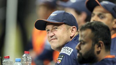 Andy Flower guided the Maratha Arabians to the AAbu Dhabi T10 title in 2019. Chris Whiteoak / The National