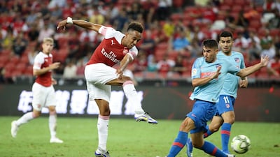 Pierre-Emerick Aubameyang's goals will be key to Arsenal's prospects. Getty Images