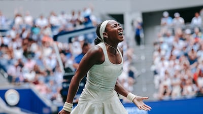Coco Gauff saved two match points before finally beating Mirra Andreeva. EPA