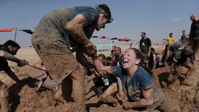 This year's du Tough Mudder obstacle course challenge will be held at the Hamdan Sports Complex, Dubai, on December 8 and 9. Courtesy Tough Mudder