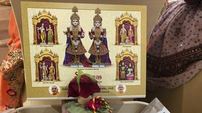 Devotees were presented with a prayer tray to mark the occasion.