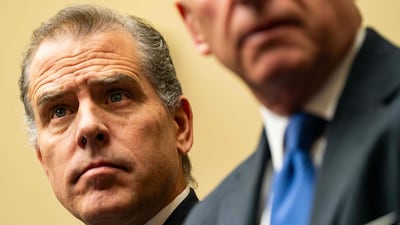 Hunter Biden, son of US President Joe Biden, at a House oversight committee meeting on January 10 in Washington. AFP