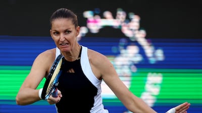 Czech Republic's Karolina Pliskova, the 15th seed, during her defeat to Coco Gauff. Reuters