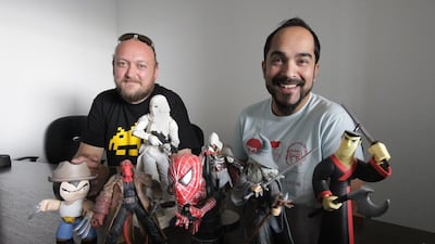 Ben Caddy, left, and Arafat Ali Khan. Jaime Puebla / The National