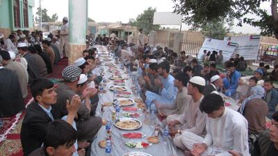 The Khalifa bin Zayed Al Nahyan Foundation is carrying out an iftar project in 18 provinces in Afghanistan to benefit around 277,000 fasting people throughout Ramadan.