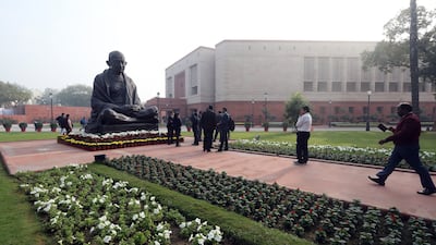 India's Parliament passed the three new criminal laws during its winter session in December. EPA