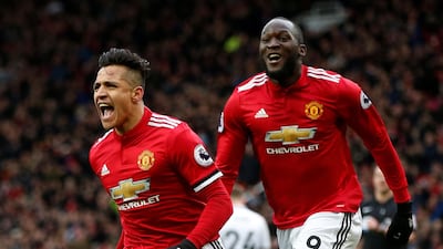 Alexis Sanchez, left, played one of his best games since moving to Manchester United. Andrew Yates / Reuters