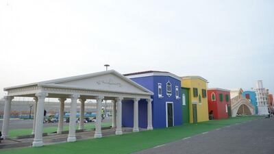 A replica Italian village outside King Abdullah Sports City in Jeddah.
