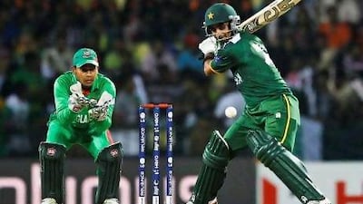 Imran Nazir, the Pakistan opening batsman, scored his third Twenty20 half-century tonight. Aijaz Rahi / AP Photo