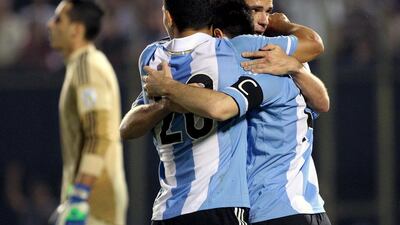 Argentina’s frontline has given our columnist reason to believe they can go all the way in Brazil at the World Cup next year. Enrique Zarza / AFP