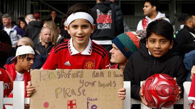 Fans show their support during a Manchester United training session at the WACA on July 21, 2022 in Perth, Australia. Getty Images