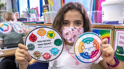 Inside Out Day at British School Al Khubairat Abu Dhabi, during Children’s Mental Health Week.