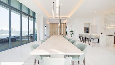 A spacious dining area. Courtesy Luxhabitat Sotheby's International Realty