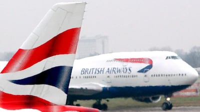 British Airways pilots will strike for three days next month. EPA