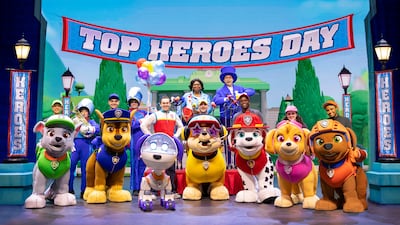 A string of live Paw Patrol shows has taken place in Abu Dhabi. Photo: Etihad Arena
