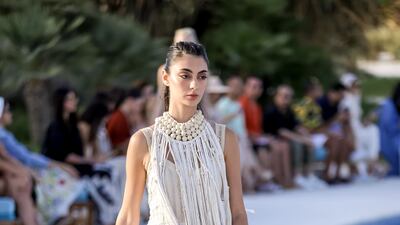 Macreme details at the Rebirth fashion show. Photo: Red Sea Fashion Week