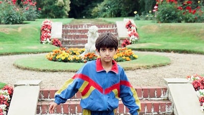 Sheikh Hamdan shows his fashion sense a few decades ago. Courtesy faz3 / Instagram