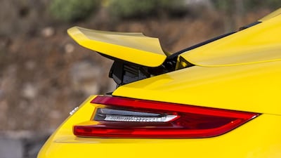 911 Carrera S Cabriolet Racing Yellow. Photographed in Tenerife.Courtesy Porsche