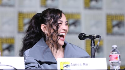 Agnez Mo during a panel at San Diego Comic-Con 2026 in July. Photo: Prime Video