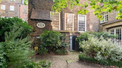 A view of the garden. Historically, both houses were connected at lower ground and ground floor level