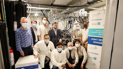 Hyundai Motor Group will provide an ultra-lean gasoline engine for use by the research team at Kaust. Aramco