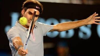 Roger Federer is a multiple winner at the Australian Open, still going strong at 31 years and his backhand play remains exquisite as ever. Greg Wood / AFP