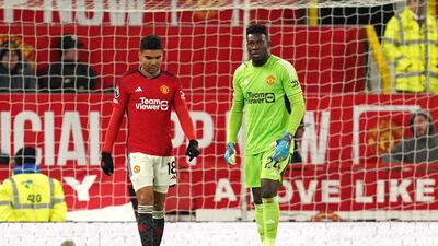 Manchester United goalkeeper Andre Onana made a costly mistake to allow Sheffield United to take a 2-1 lead. PA