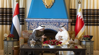 President Sheikh Mohamed meets King Hamad of Bahrain. All photos: Abdulla Al Neyadi / UAE Presidential Court