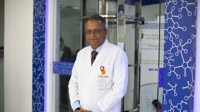 Dr Palat K Menon is the director of Thumbay Institute of Precision Medicine and Translational Research centre. Anna Nielsen for The National