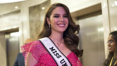 Catriona Gray is staying at at the Grand Millennium hotel in Dubai for the duration of her trip. Photo: Leslie Pableo / The National