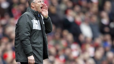 “Manchester United should beat a League One side but that’s the beauty of the FA Cup and especially the third round,” Sheffield Wednesday manager Nigel Adkins said. “There will be upsets and surprises and why can’t that be us? It’s the Theatre of Dreams, so why can’t we dream?" AFP PHOTO/IAN KINGTON