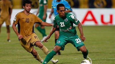 Adel Abdullah, right, has dedicated his life to Al Shabab, first as a fan as a child and now as team captain. But he knows in a few years it will be time to step away from football for a spell and dedicate himself to his wife and daughter.