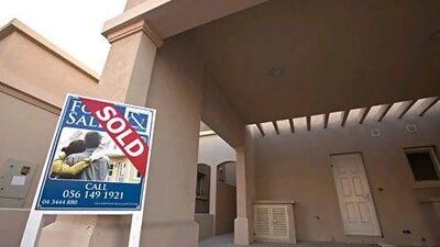 The Lakes, The Meadows and The Springs are among the best-performing villa developments. Above, a sold villa in The Springs. Jeff Topping / The National