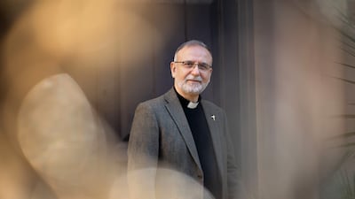 Since the age of 25, Rev Dr Nadim Nassar, above at Holy Trinity Sloane Square in Chelsea, London, had dreamed of working between the religions of the East and West, to establish dialogue and defeat ignorance. It is how the Awareness Foundation came to life. Photo: Mark Chilvers