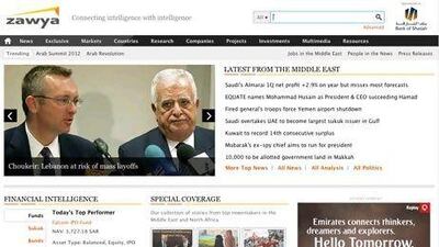 Zawya derives the majority of its revenues from sales of subscriptions to its premium information service.